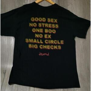 4Hunnid Shirt Mens L Black Good Sex No Stress Graphic Tee Zumiez Streetwear #10